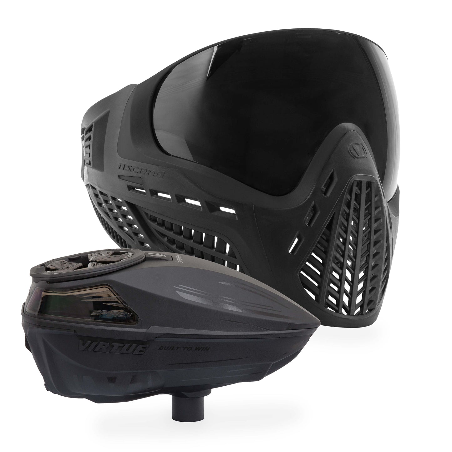 Virtue Spire V Loader - Black & VIO Ascend Goggle - Black Bundle