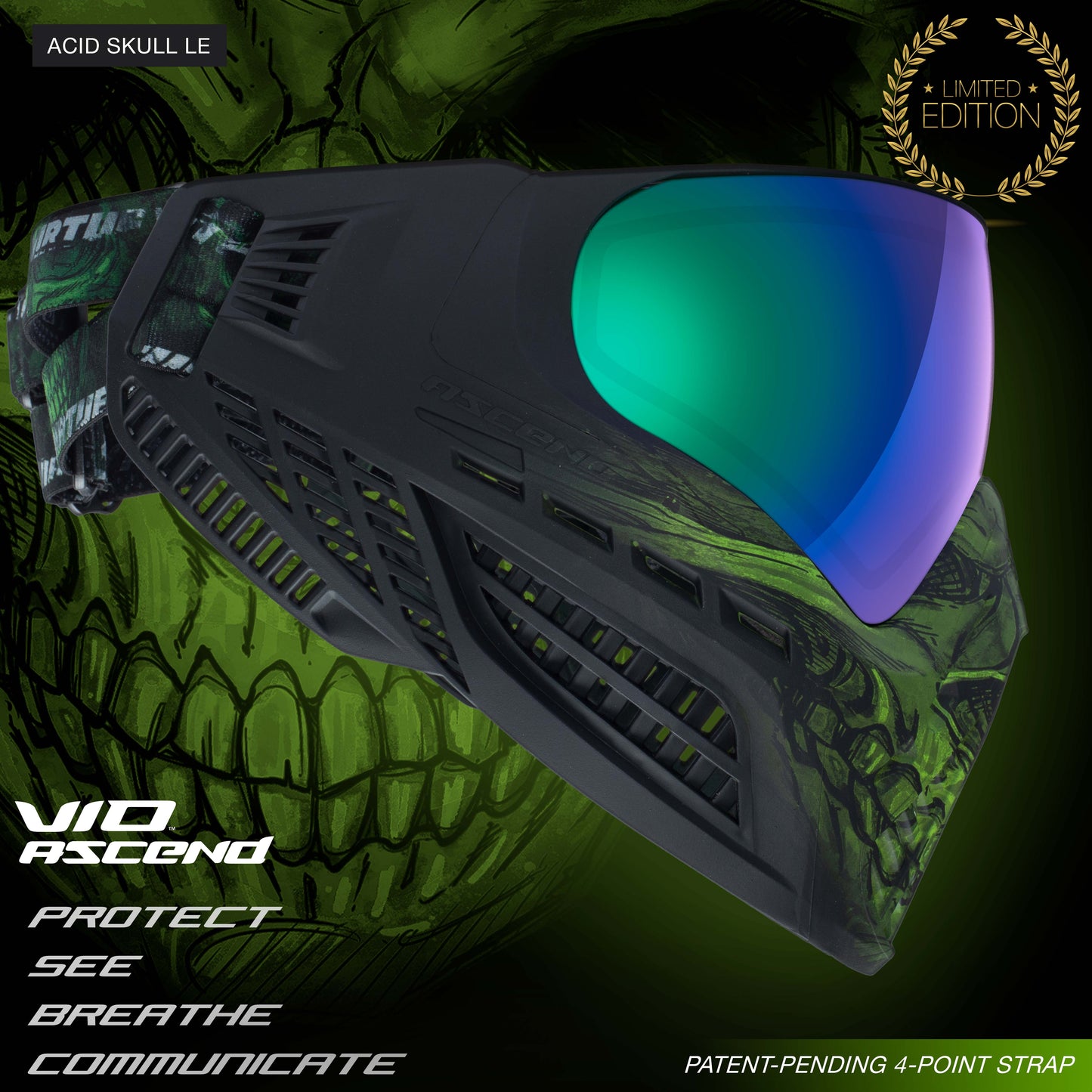 VIO Ascend Goggle - Acid Skull LE