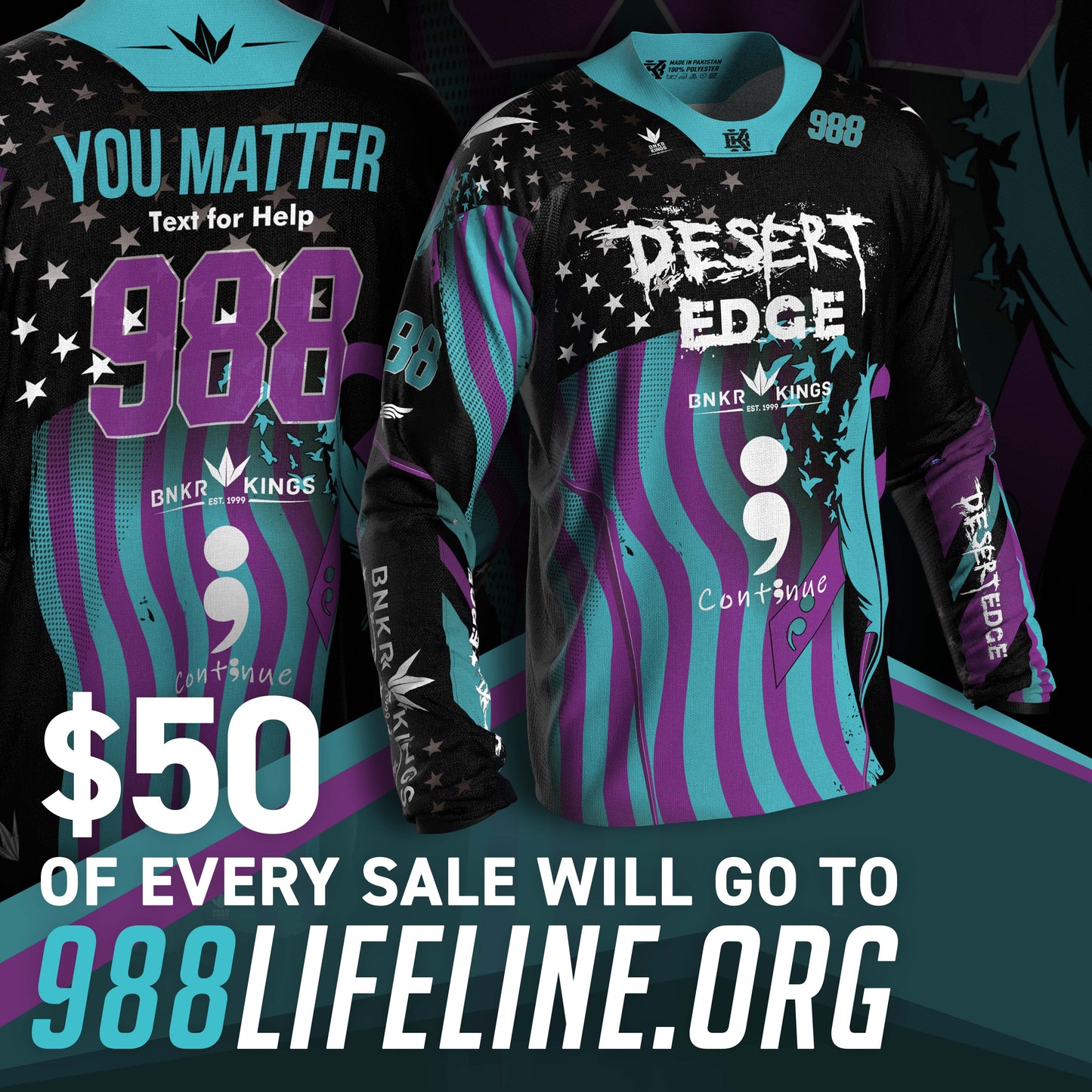 Desert Edge - Suicide Awareness Jersey - Presale